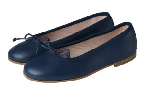 1912 - Navy Soft Leather Flats for Girl/Teen/Women by Galluci