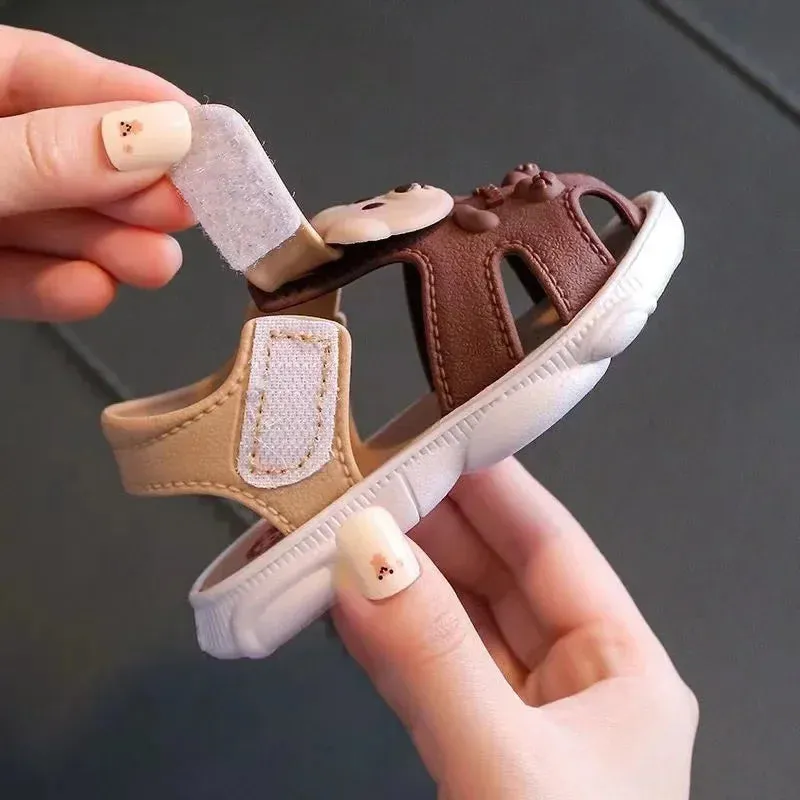 2023 Summer Baby Boys Girls Sandals Children Beach Sandals Cartoon Infant Toddler Shoes Comfortable Soft Sole Kids Student Shoes