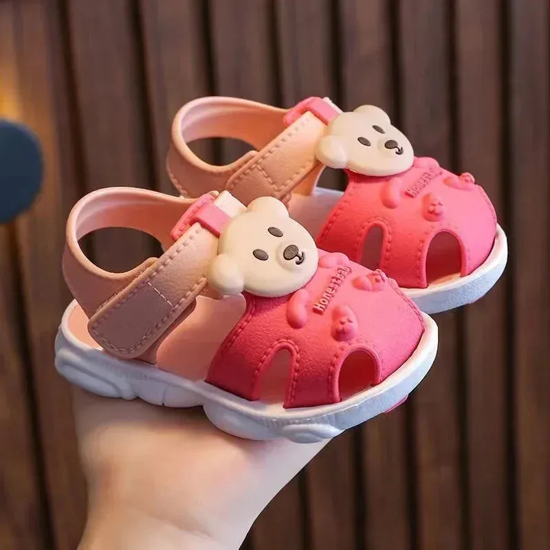 2023 Summer Baby Boys Girls Sandals Children Beach Sandals Cartoon Infant Toddler Shoes Comfortable Soft Sole Kids Student Shoes