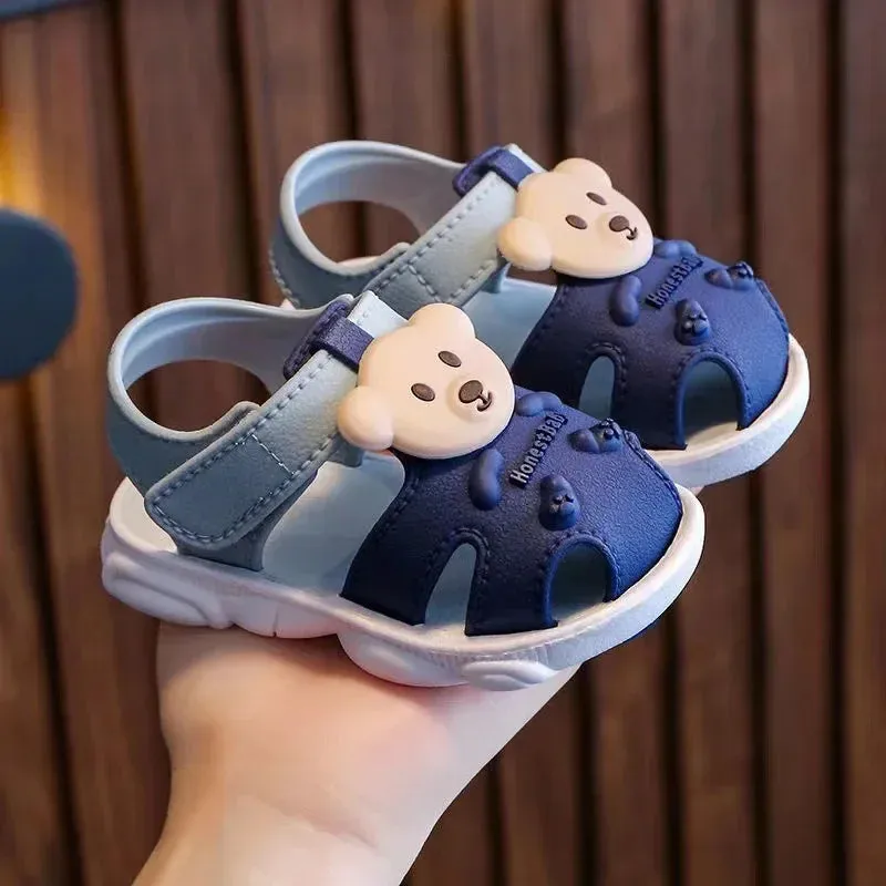 2023 Summer Baby Boys Girls Sandals Children Beach Sandals Cartoon Infant Toddler Shoes Comfortable Soft Sole Kids Student Shoes