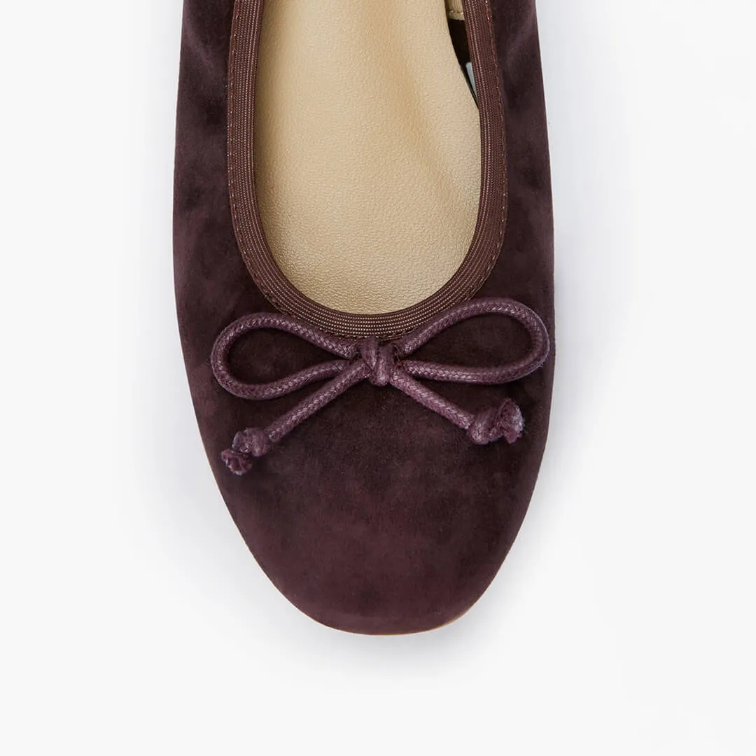 *ANAIS - brown suede ballet pump