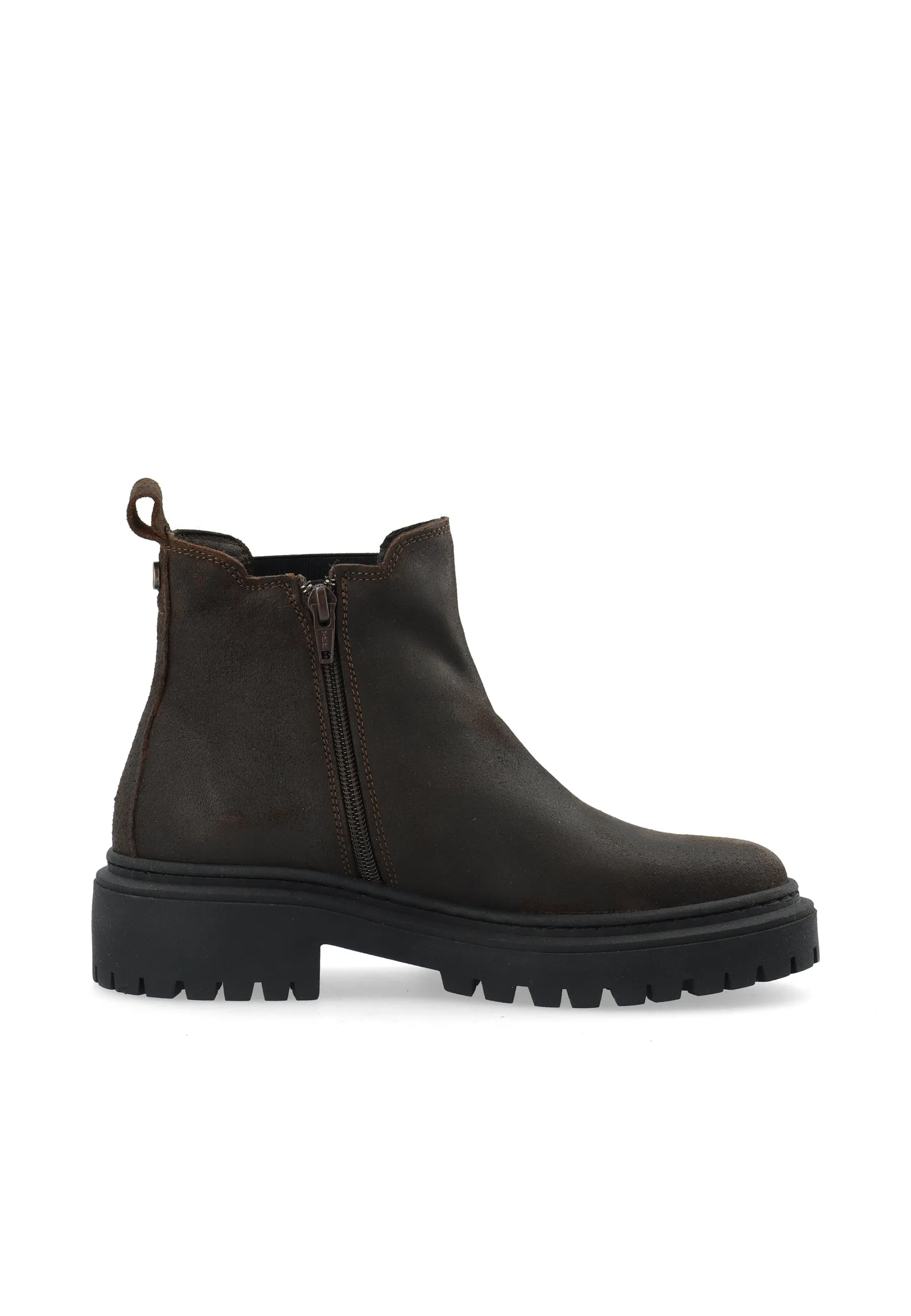 CASLEA Chelsea Boot W. Inside Zip Oil Suede