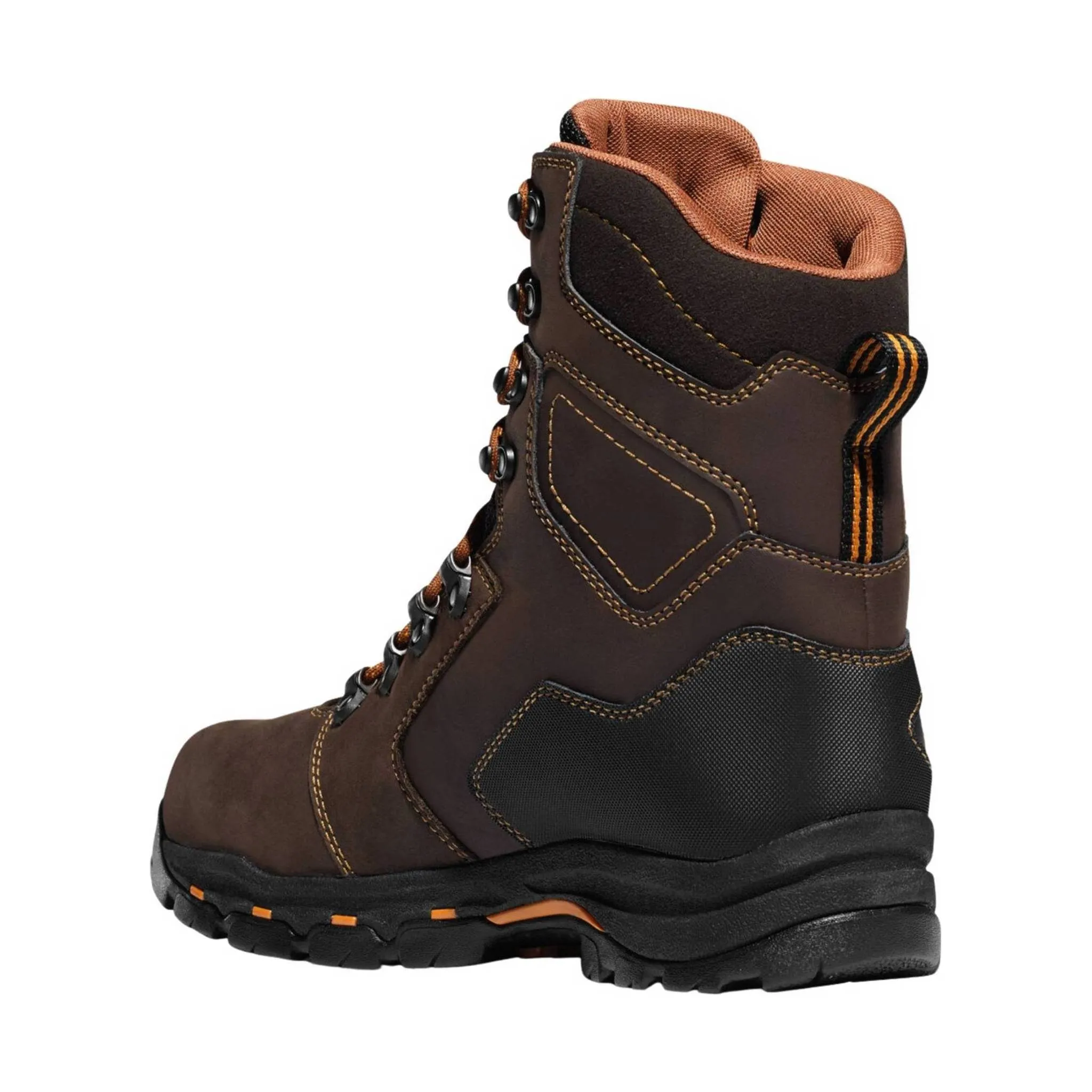 Danner Men's Vicious 8 Inch Composite Toe Work Boots - Brown Leather