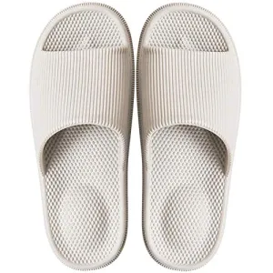 DRUNKEN Slippers For Women Men Sandals Casual Flats Footwear Man Girls Sliders Flip Flops Chappals Ladies Clogs Sleeper Slides Stylish Ortho Bathroom Grey- 6-7 UK