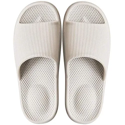 DRUNKEN Slippers For Women Men Sandals Casual Flats Footwear Man Girls Sliders Flip Flops Chappals Ladies Clogs Sleeper Slides Stylish Ortho Bathroom Grey- 6-7 UK