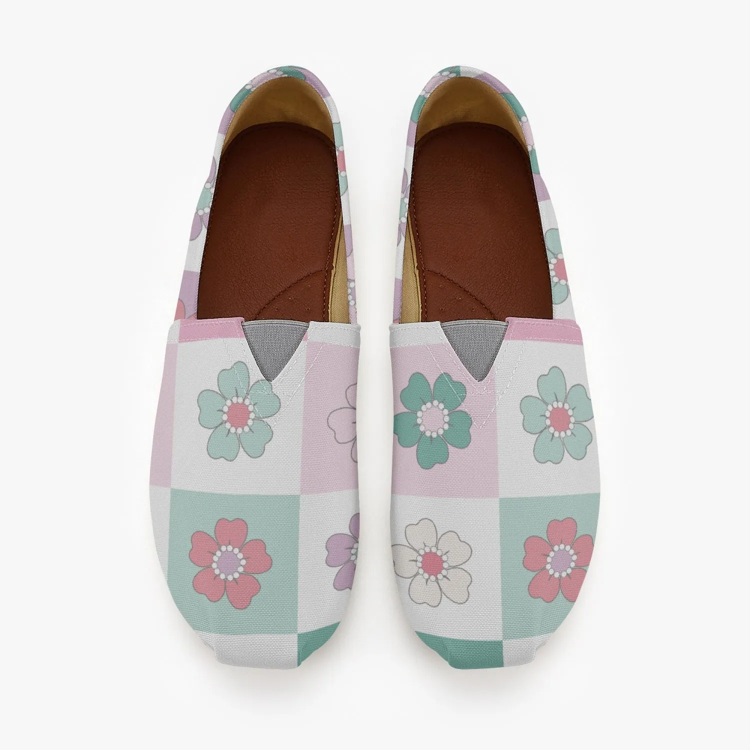 Floral Canvas Toms Shoes