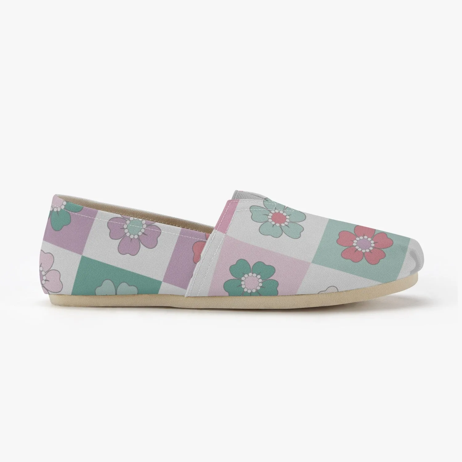 Floral Canvas Toms Shoes