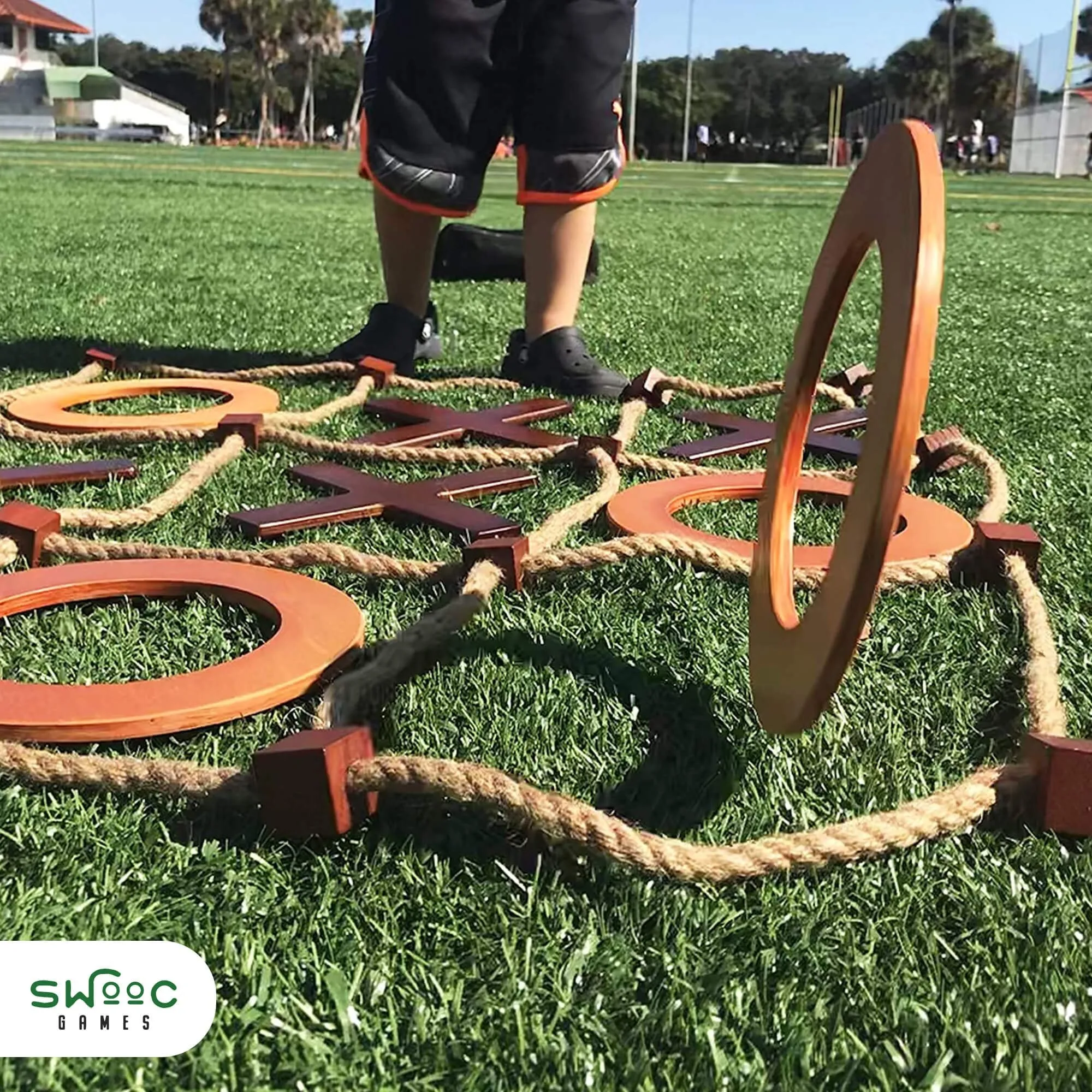 Giant Wooden Tic Tac Toe Game