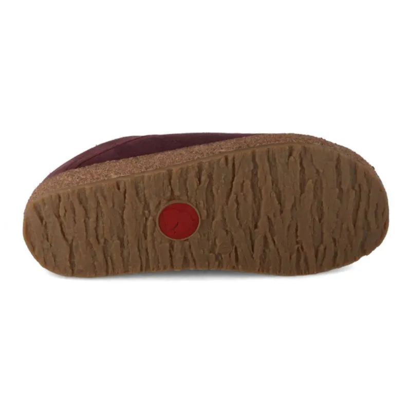 Haflinger Lammfell Aubergine Snowbird Women's Slippers