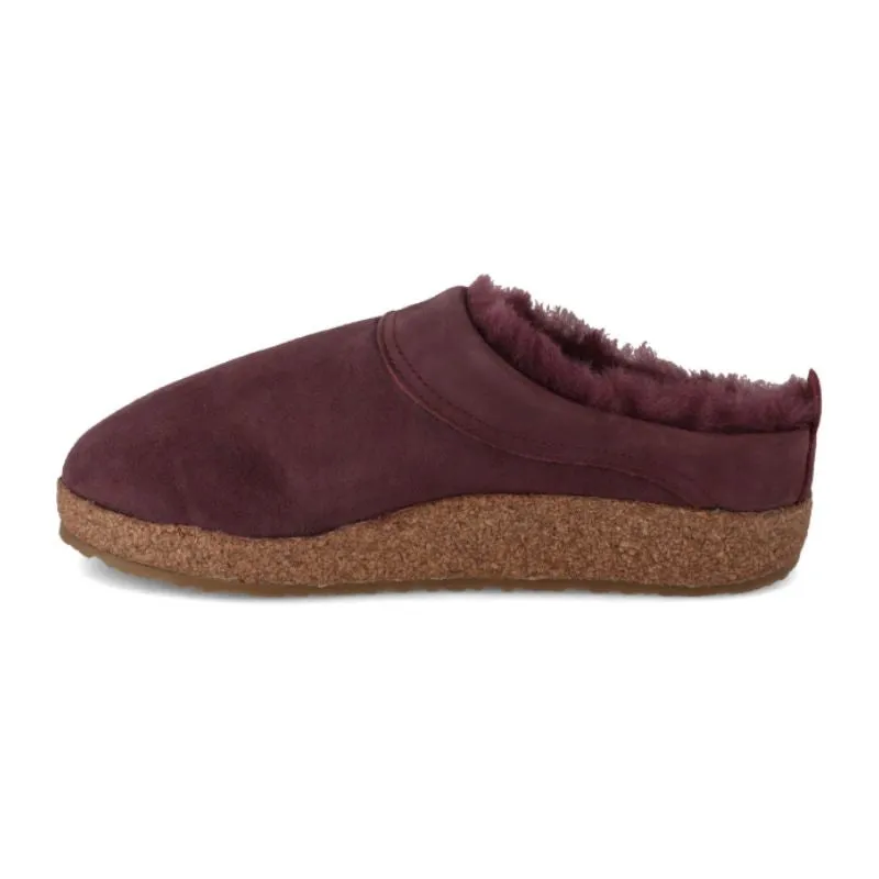 Haflinger Lammfell Aubergine Snowbird Women's Slippers