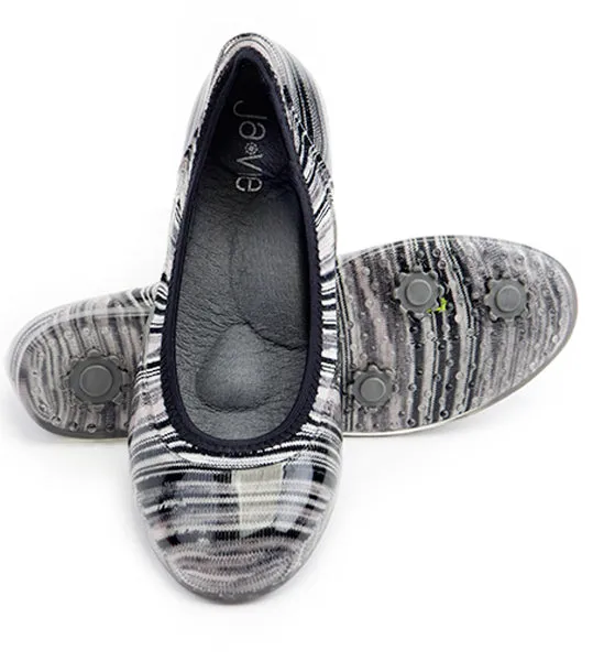 ja-vie paloma stripes jelly flats shoes