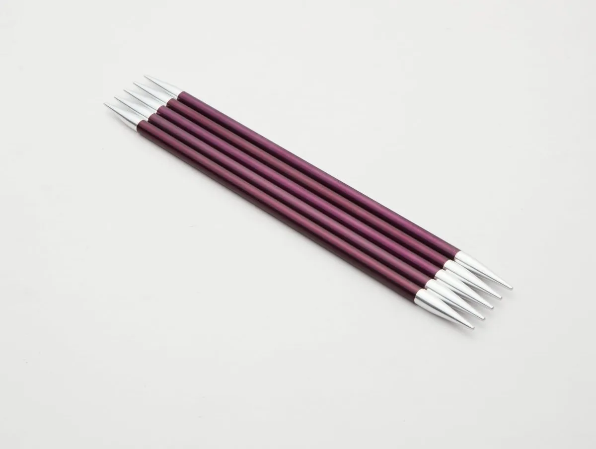 KnitPro Aluminium Zing Double Pointed Needles,  Aluminium Double Ended Knitting Pins