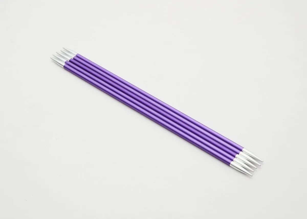 KnitPro Aluminium Zing Double Pointed Needles,  Aluminium Double Ended Knitting Pins