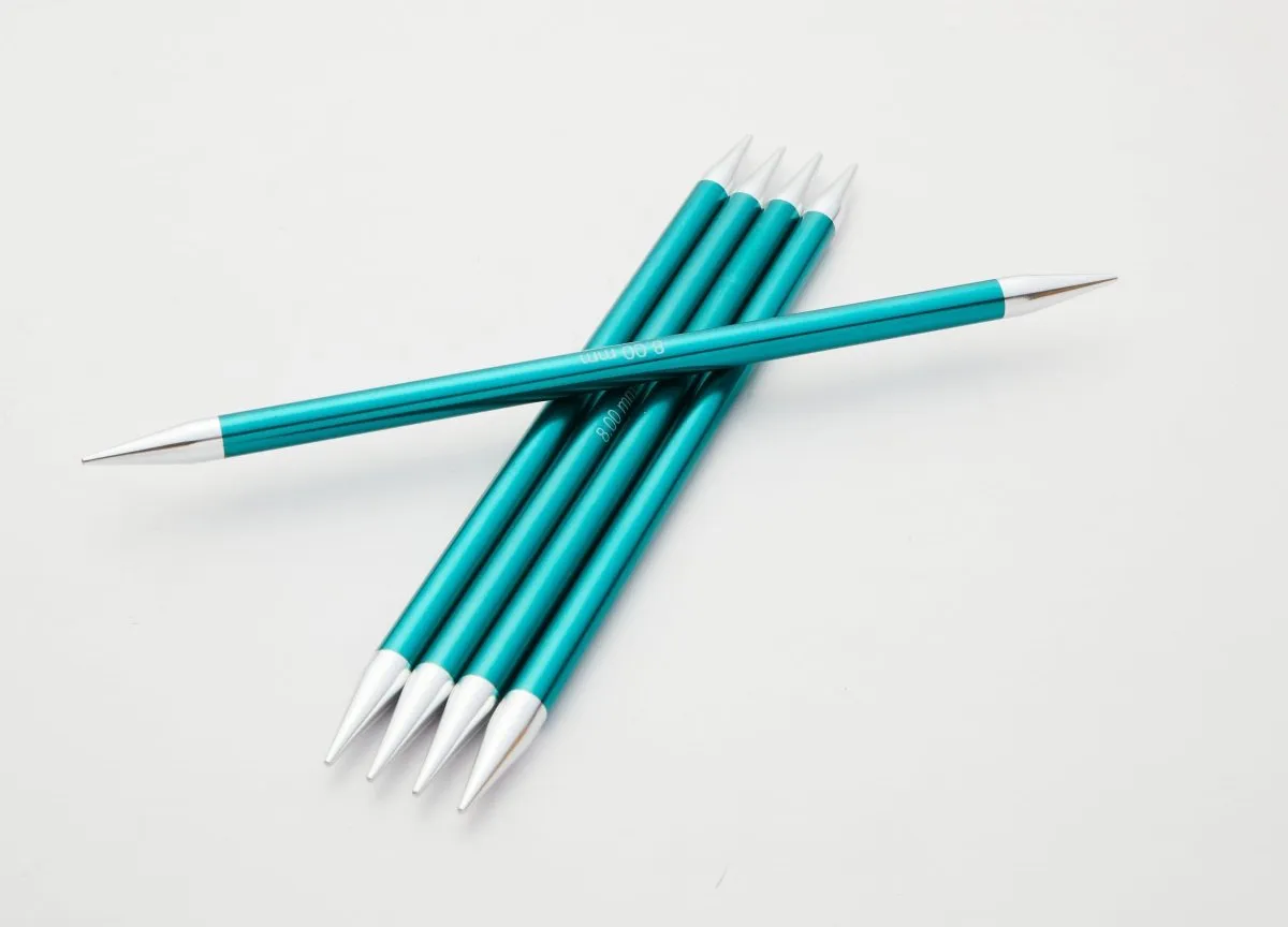 KnitPro Aluminium Zing Double Pointed Needles,  Aluminium Double Ended Knitting Pins