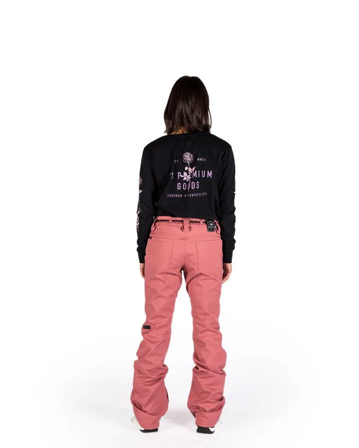 L1 Heartbreaker Twill Womens Pant - Rose - 2022