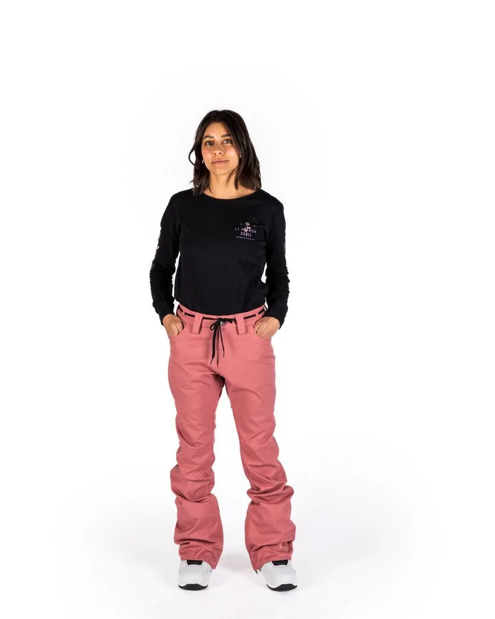 L1 Heartbreaker Twill Womens Pant - Rose - 2022