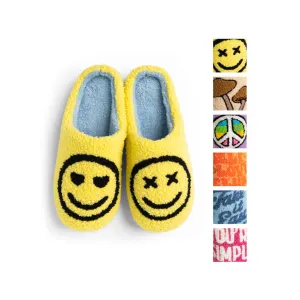 Lounge Out Loud Super Fuzzy Slipper Slides - Womens