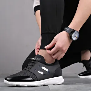 Men Height Increasing Breathable Summer Casual Shoes