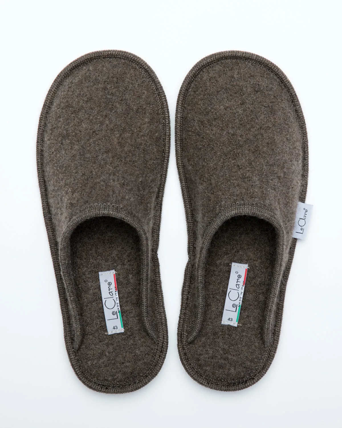 Men's Boiled Wool Stella Slipper Brown