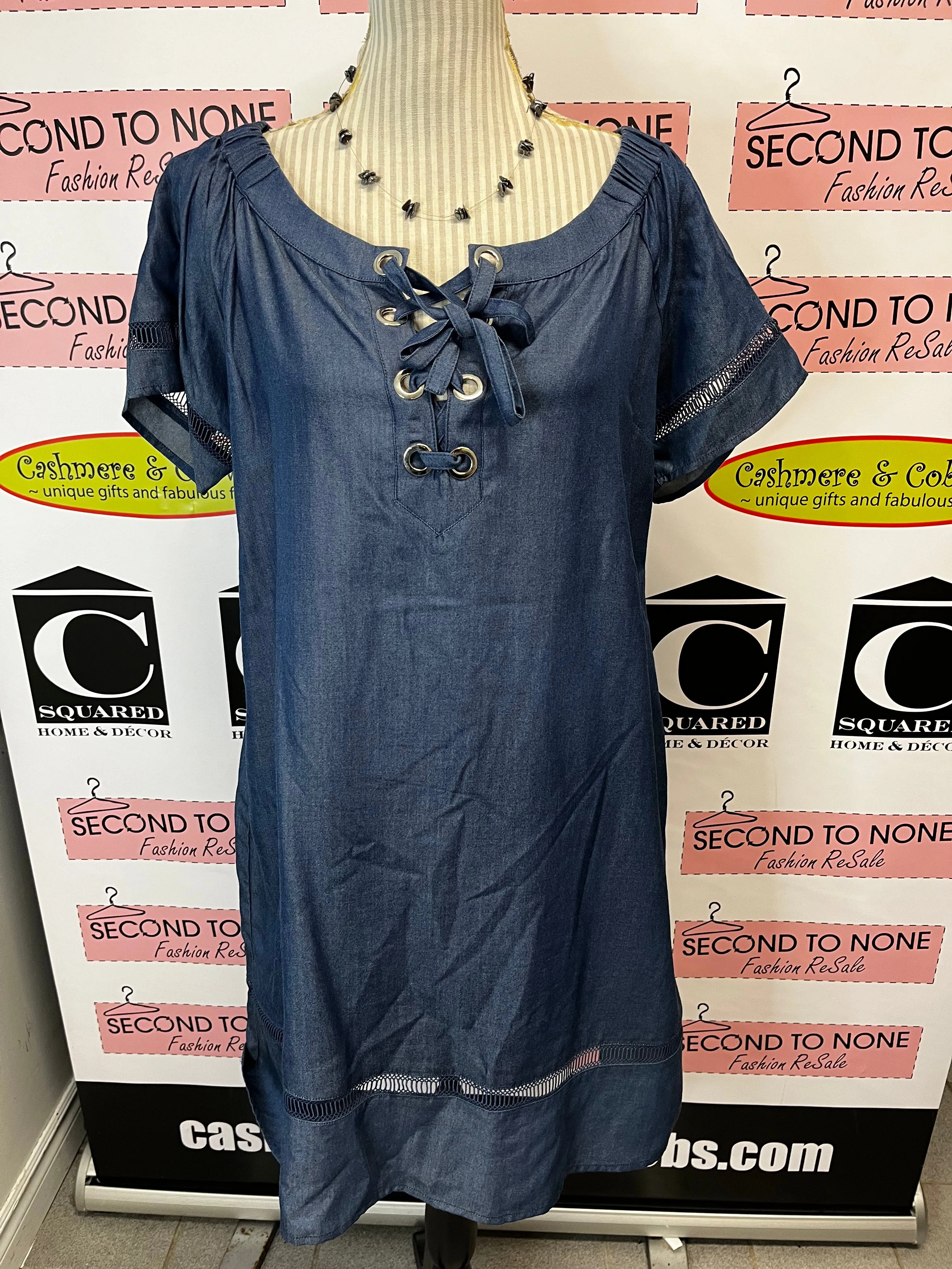 Point Zero Denim Dress (Size XL)