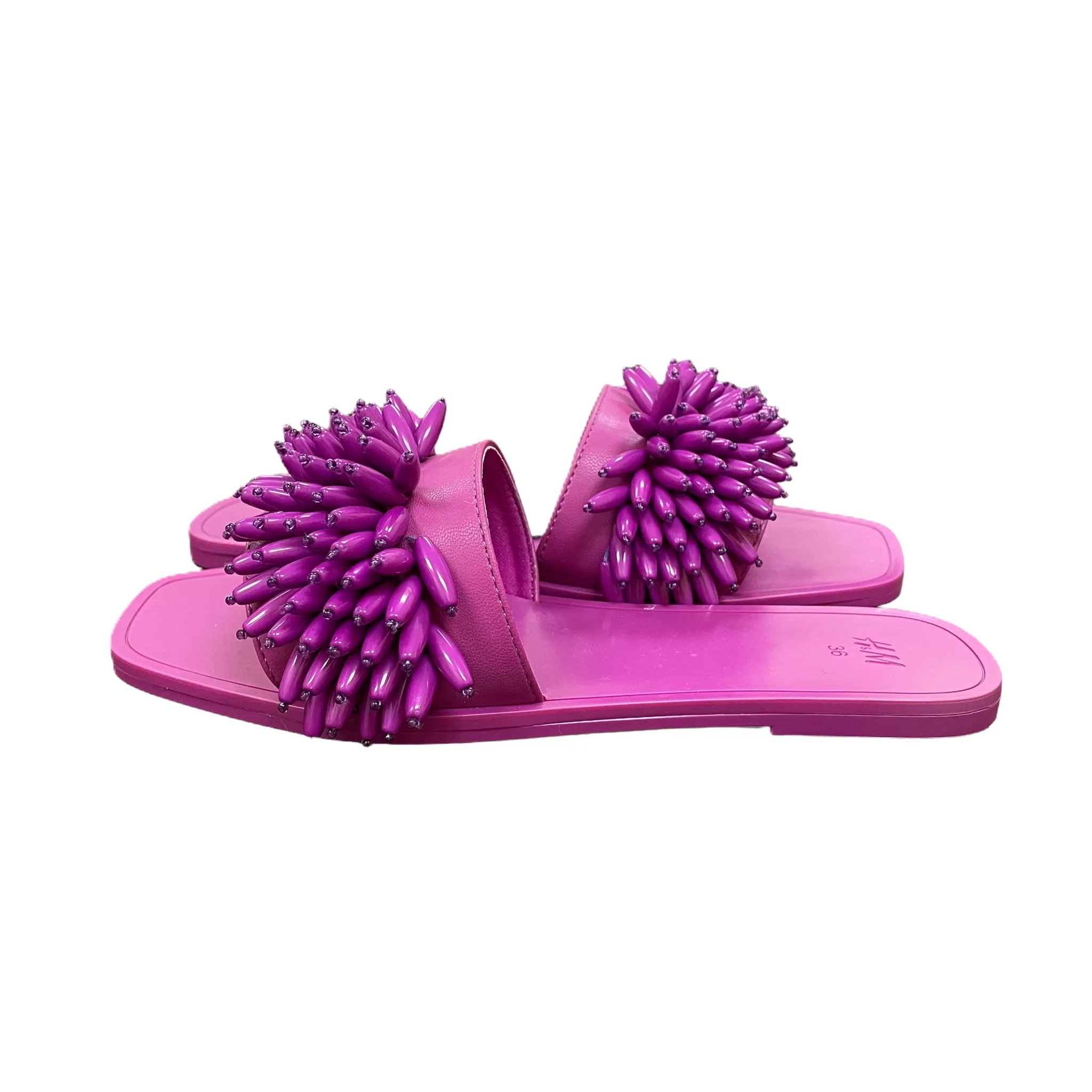 Purple Sandals Flats By H&m, Size: 5