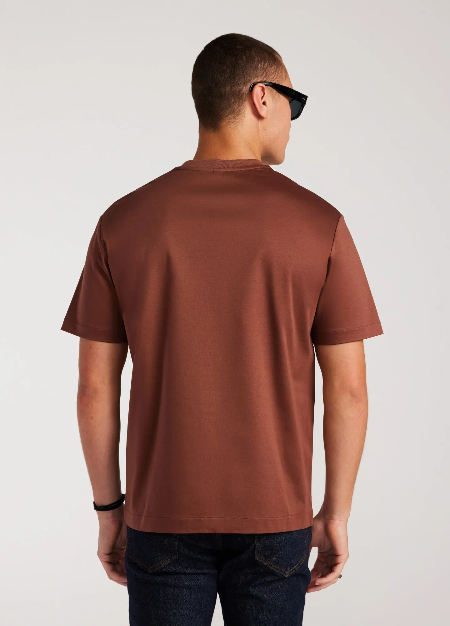 Relaxed Fit Crew Neck T-shirt Copper