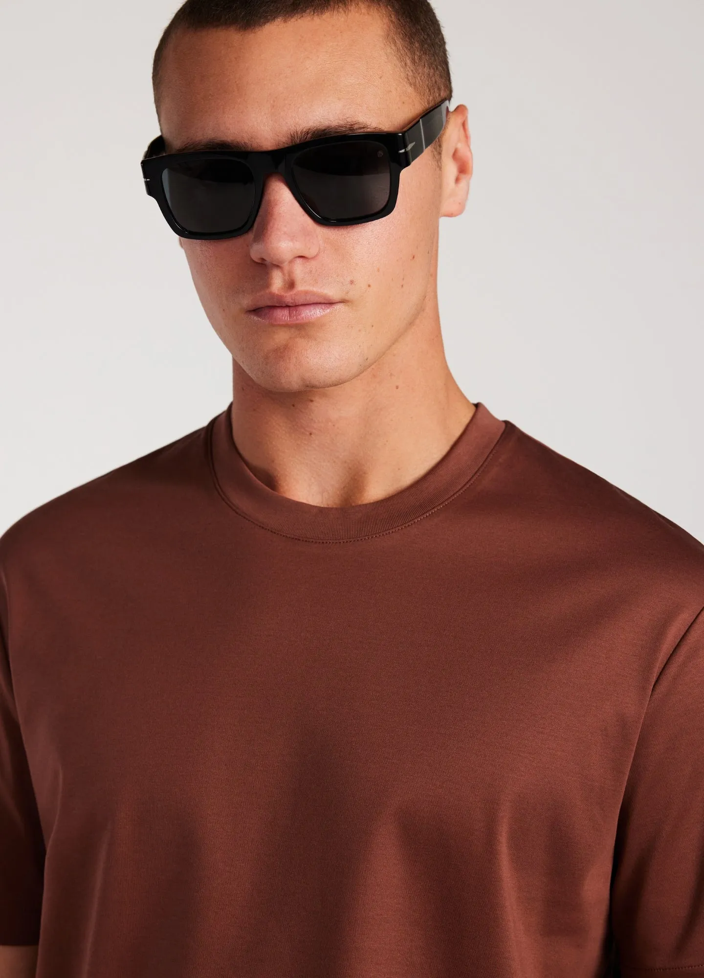 Relaxed Fit Crew Neck T-shirt Copper