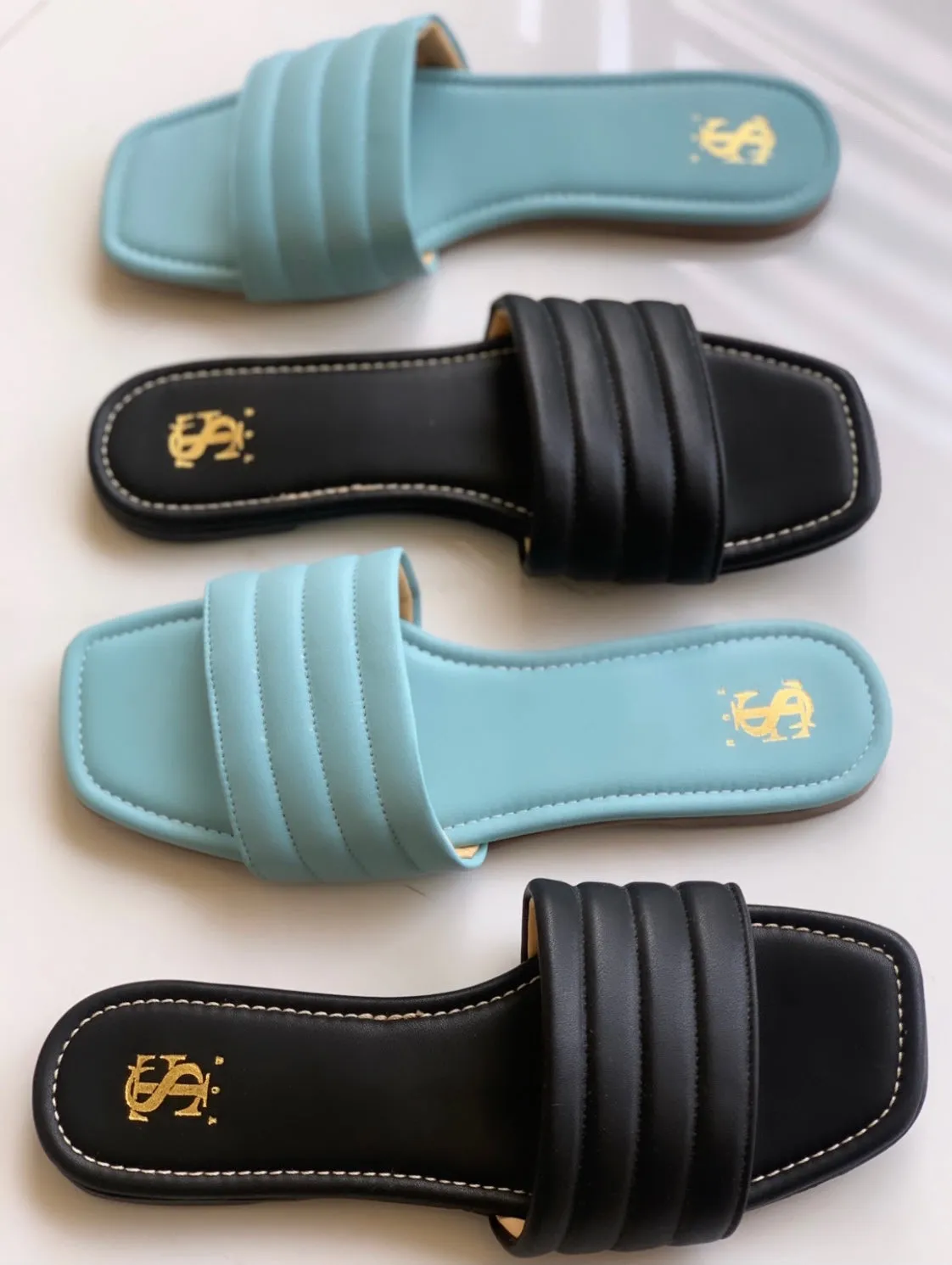 Turquoise Blue Toned Sliders