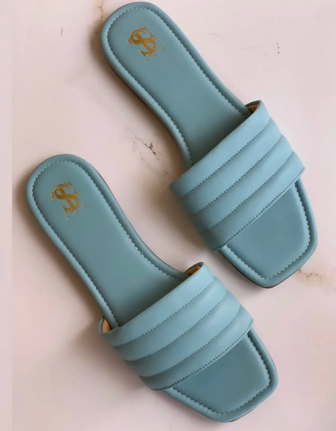 Turquoise Blue Toned Sliders