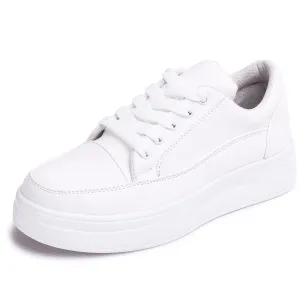 Vendoz Women White Stylish Casual Sneakers - 39 EU