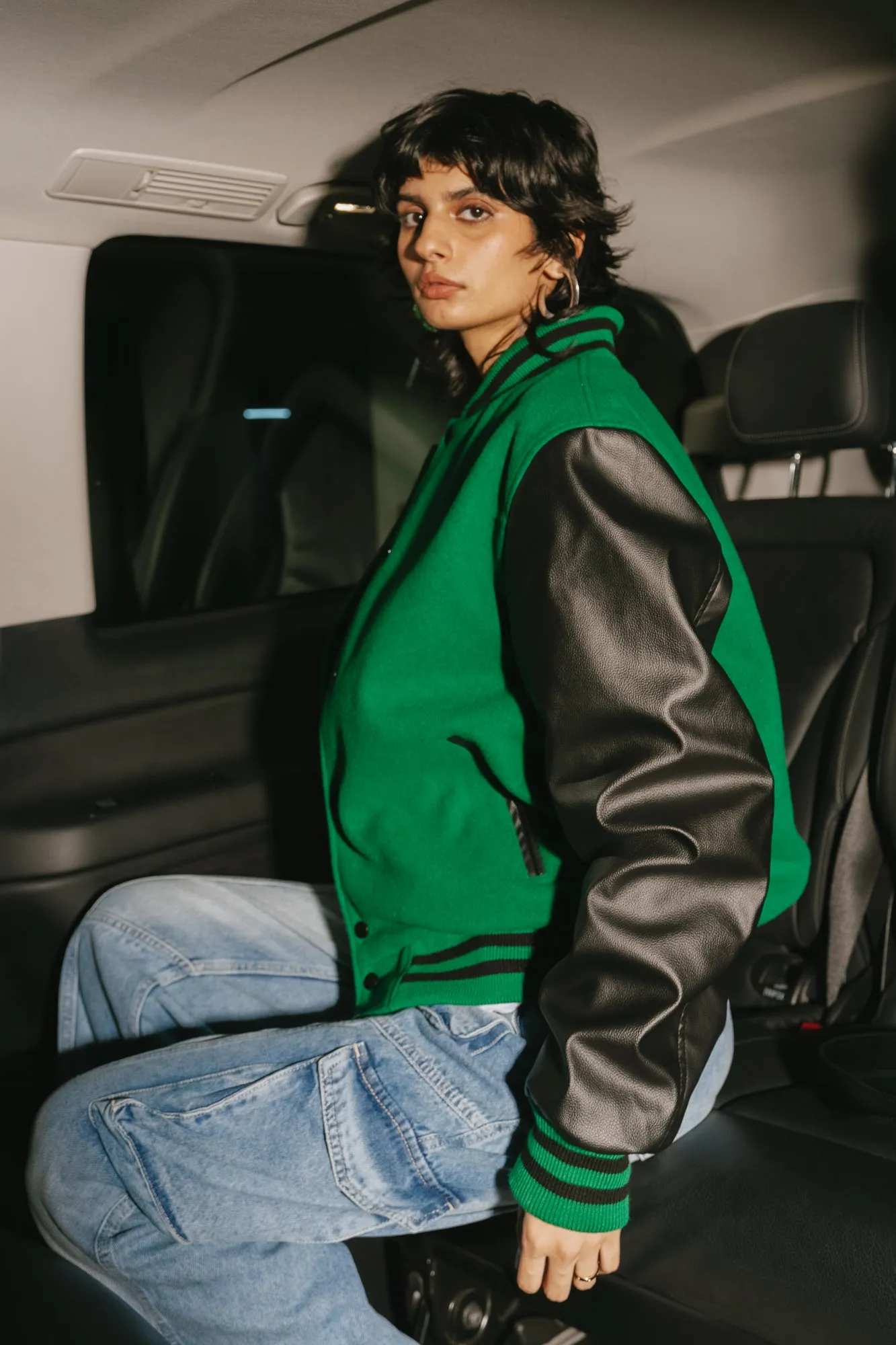 Verdant Varsity Jacket