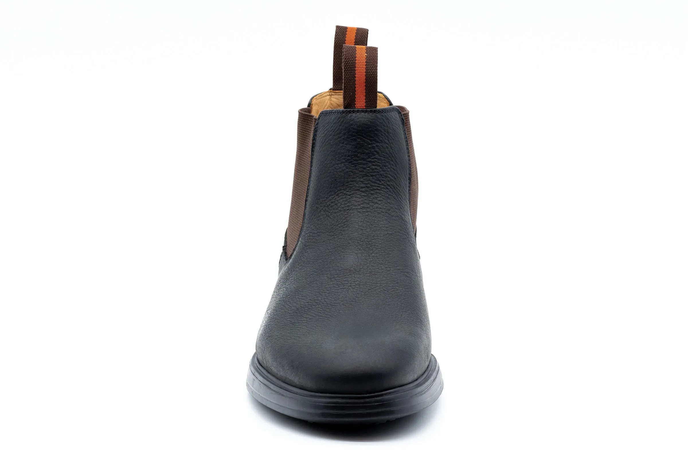 Windsor Saddle Leather Chelsea Boots - Black