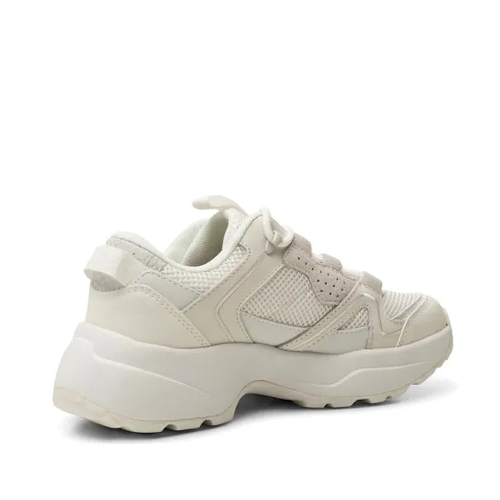 White Woden SIF Reflective Womens Sneaker - Blanc de Blanc