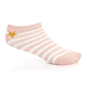 Women's No Show Socks -Kashmir & White